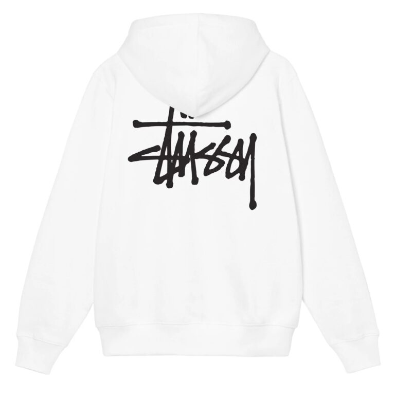 Basic Stussy Hoodie - White